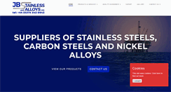 Desktop Screenshot of jbstainlessandalloys.com