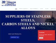 Tablet Screenshot of jbstainlessandalloys.com